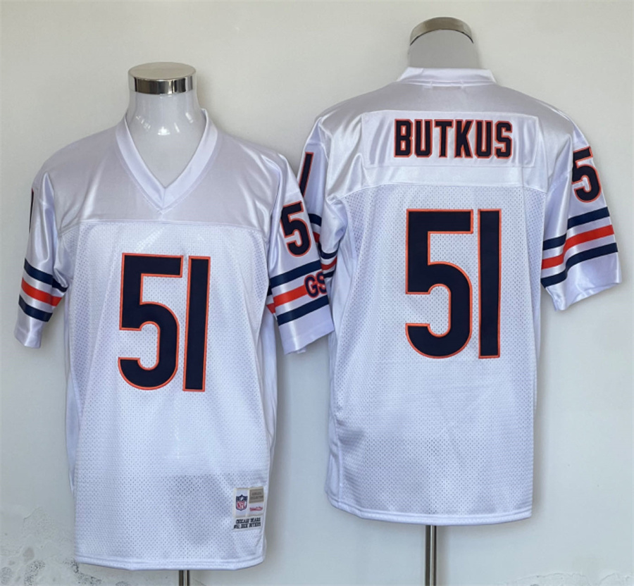 Men's Chicago Bears Dick Butkus Mitchell & Ness White Legacy Jersey